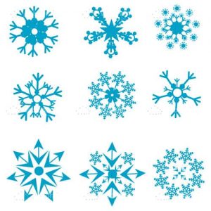 Shapes of snowflakes